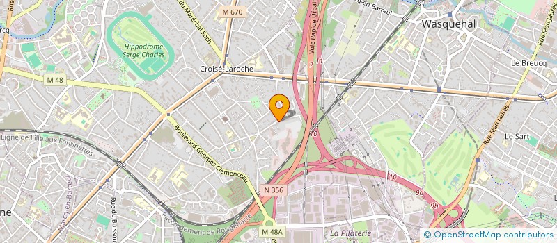 localisation de l'entreprise MADAME NADEGE ROMER à MARCQ-EN-BARŒUL