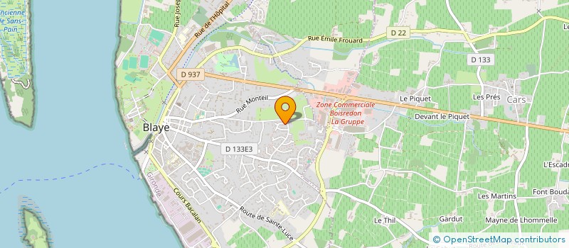 localisation de l'entreprise MADAME NADEGE RONDEAU  BLAYE