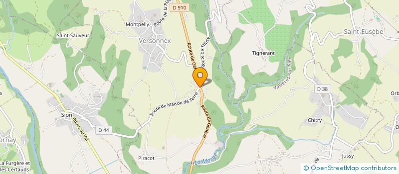 localisation de l'entreprise MADAME NADEGE ROSSERO  VERSONNEX