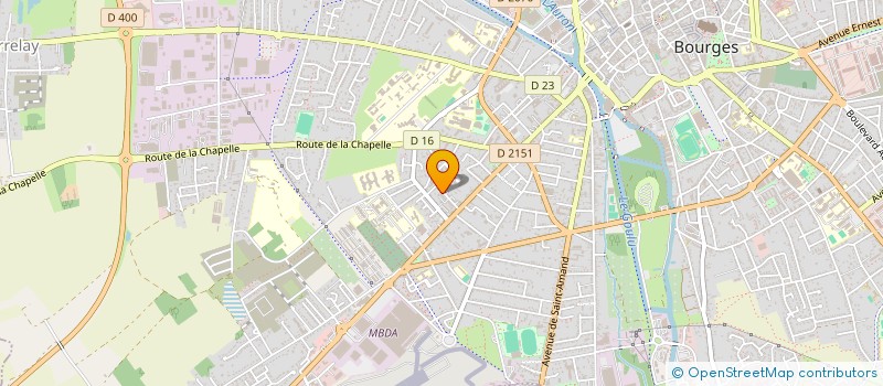 localisation de l'entreprise MADAME NADEGE ROUE  BOURGES