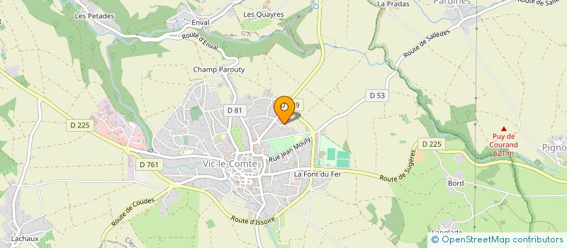 localisation de l'entreprise MADAME NADEGE ROUEL  VIC-LE-COMTE