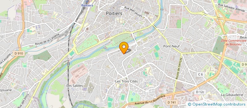 localisation de l'entreprise MADAME NADEGE ROUFFIN  POITIERS