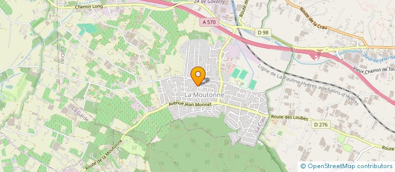 localisation de l'entreprise MADAME NADEGE SAUMIER  LA CRAU