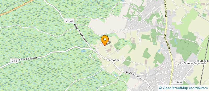 localisation de l'entreprise MADAME NADEGE SAUPIN  SOULLANS