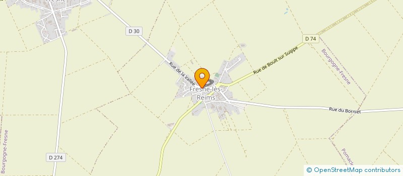 localisation de l'entreprise MADAME NADEGE SERREAU  BOURGOGNE-FRESNE