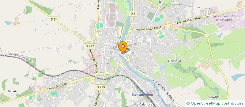 localisation de l'entreprise MADAME NADEGE SOUCHAUD à MONTMORILLON