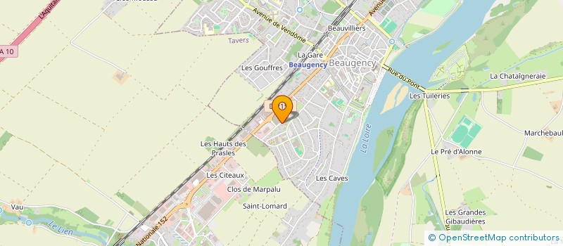 localisation de l'entreprise MADAME NADEGE THOMAS  BEAUGENCY