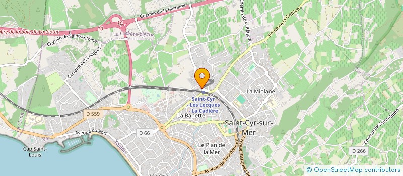 localisation de l'entreprise MADAME NADEGE TORREGROSSA à SAINT-CYR-SUR-MER