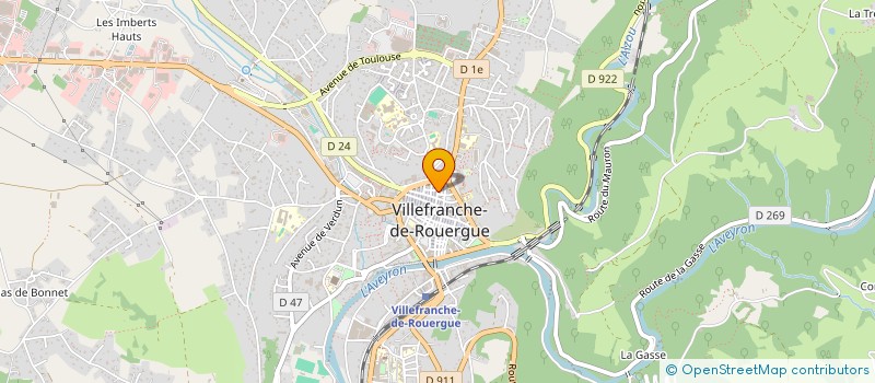 localisation de l'entreprise MADAME NADEGE TOURNIER à VILLEFRANCHE-DE-ROUERGUE