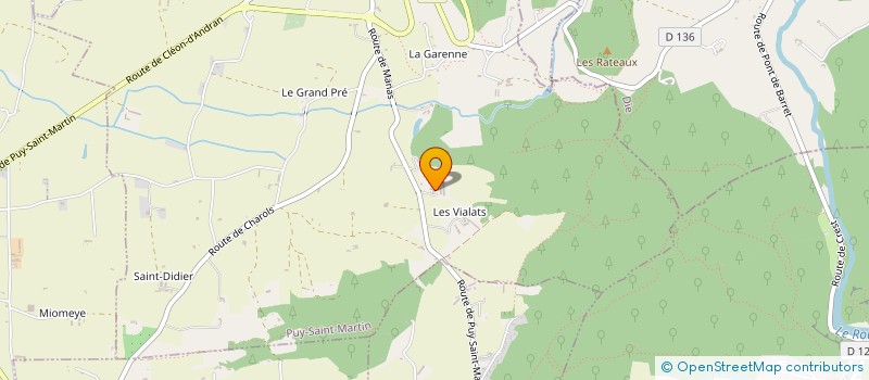 localisation de l'entreprise MADAME NADEGE TRIBOUILLARD  PUY-SAINT-MARTIN