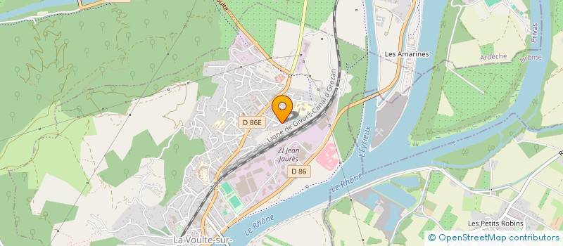 localisation de l'entreprise MADAME NADEGE VABRES  LA VOULTE-SUR-RHONE