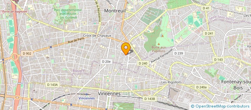localisation de l'entreprise MADAME NADEGE VALCY à MONTREUIL