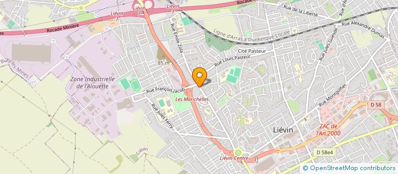 localisation de l'entreprise MADAME NADEGE VANDENBROUCKE  LIEVIN