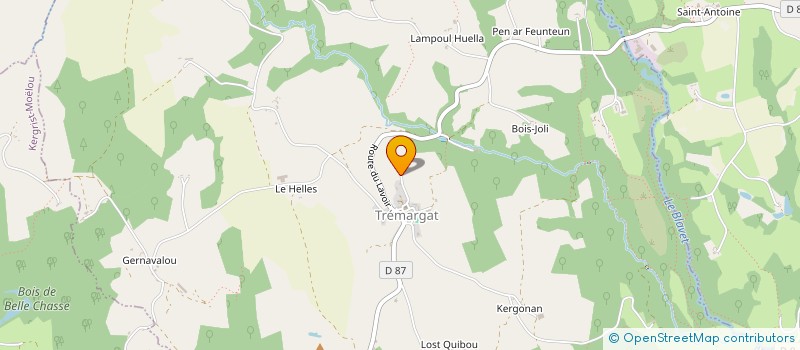 localisation de l'entreprise MADAME NADEGE VERNEUIL  TREMARGAT