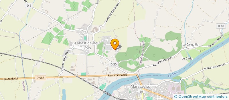 localisation de l'entreprise MADAME NADEGE VERTUT  LABASTIDE-DE-LEVIS