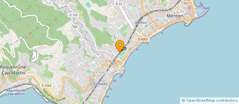 localisation de l'entreprise MADAME NADEGE VIAUVY  MENTON