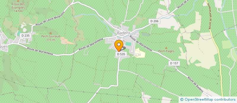 localisation de l'entreprise MADAME NADEGE VIRGINIE CHARPENTIER  BADENS