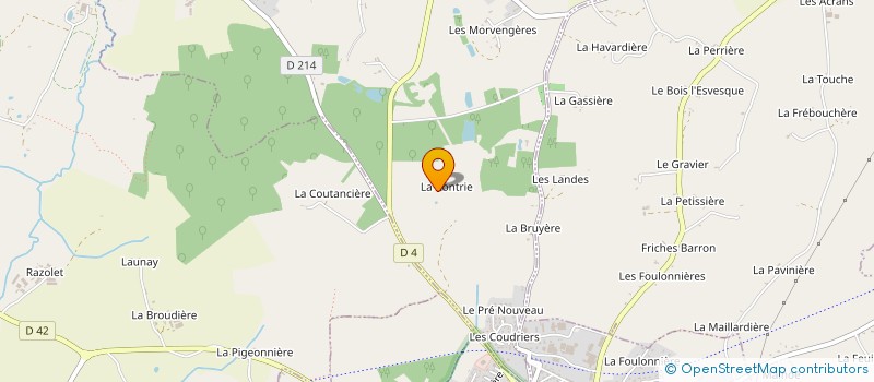 localisation de l'entreprise MADAME NADEGE VIVIER à SAINT AUBIN D'APPENAI