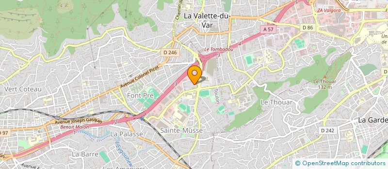 localisation de l'entreprise MADAME NADEGE ZATTERA à TOULON