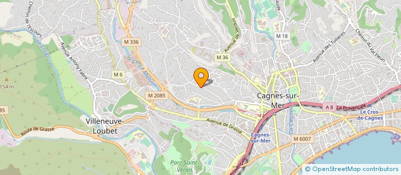 localisation de l'entreprise MADAME NADEIGE GRENIER à CAGNES-SUR-MER