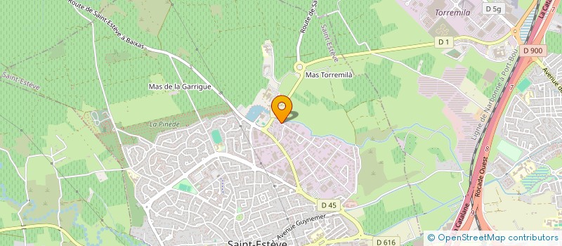 localisation de l'entreprise MADAME NADEIGE SEVREZ  SAINT-ESTEVE