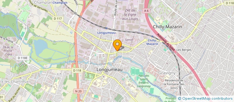 localisation de l'entreprise MADAME NADEJDA ANIPREEVA  LONGJUMEAU