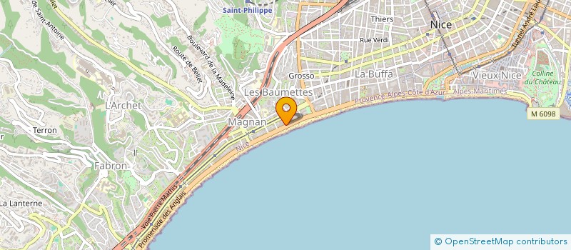localisation de l'entreprise MADAME NADEJDA KOUDRIAVTSEVA à NICE