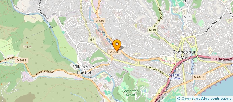 localisation de l'entreprise MADAME NADERGE CENECHARLES  CAGNES-SUR-MER