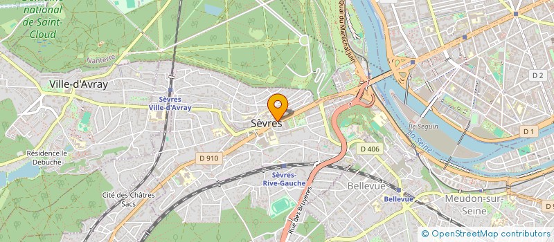 localisation de l'entreprise MADAME NADEZDA KHANOVA à SEVRES