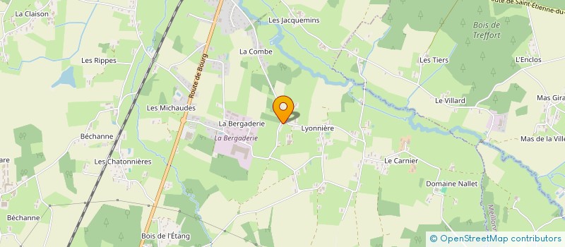 localisation de l'entreprise MADAME NADGE BOLLIET  SAINT-ETIENNE-DU-BOIS