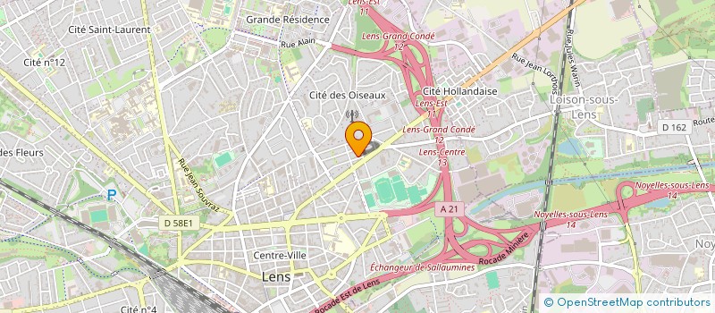 localisation de l'entreprise MADAME NADIA ABBASSI  LENS