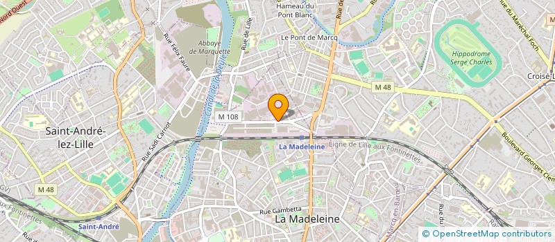 localisation de l'entreprise MADAME NADIA AISSAOUI à LA MADELEINE