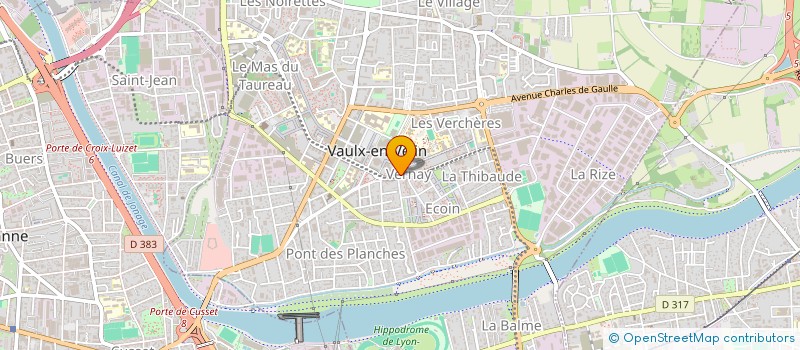 localisation de l'entreprise MADAME NADIA ALLOUCHE  VAULX-EN-VELIN