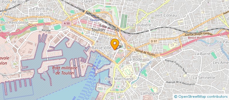 localisation de l'entreprise MADAME NADIA ALLOUCHE  TOULON