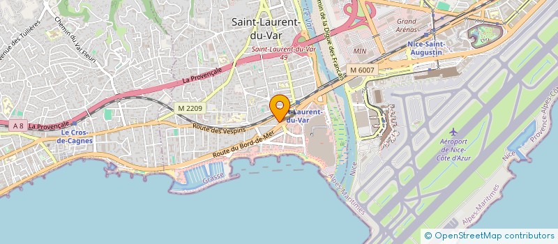 localisation de l'entreprise MADAME NADIA AMDOUN à SAINT-LAURENT-DU-VAR