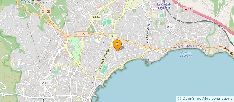 localisation de l'entreprise MADAME NADIA AOUACHI  LA CIOTAT