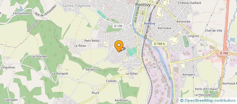 localisation de l'entreprise MADAME NADIA ATTOUMANE ASSANE à PONTIVY