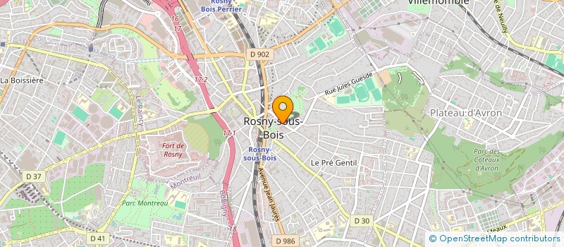 localisation de l'entreprise MADAME NADIA BACCAR  ROSNY-SOUS-BOIS