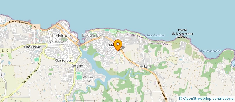 localisation de l'entreprise MADAME NADIA BADRI à LE MOULE