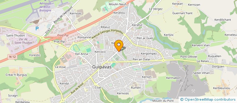 localisation de l'entreprise MADAME NADIA BARS  GUIPAVAS