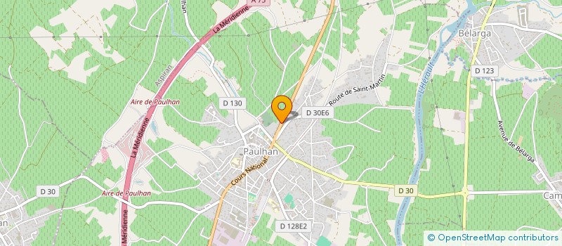 localisation de l'entreprise MADAME NADIA BARTHELEMY  PAULHAN