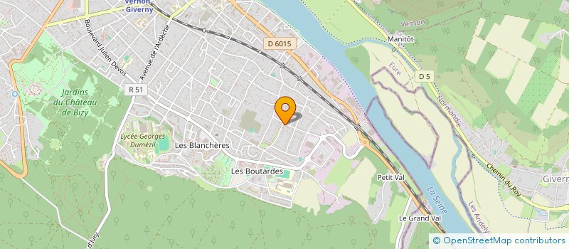 localisation de l'entreprise MADAME NADIA BELBIDHA  VERNON