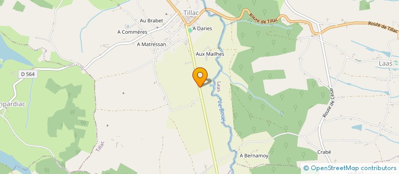 localisation de l'entreprise MADAME NADIA BELHACENE  TILLAC