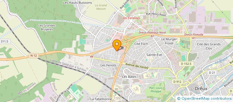 localisation de l'entreprise MADAME NADIA BELHOSSINE à DREUX