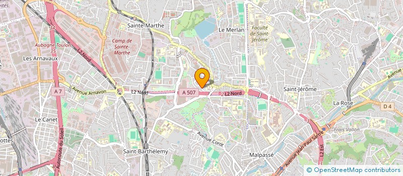 localisation de l'entreprise MADAME NADIA BELLADJIMI  MARSEILLE