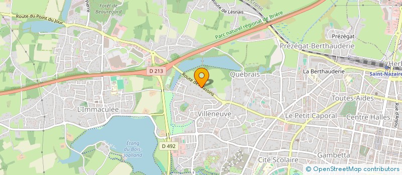 localisation de l'entreprise MADAME NADIA BENAOUDA  SAINT-NAZAIRE