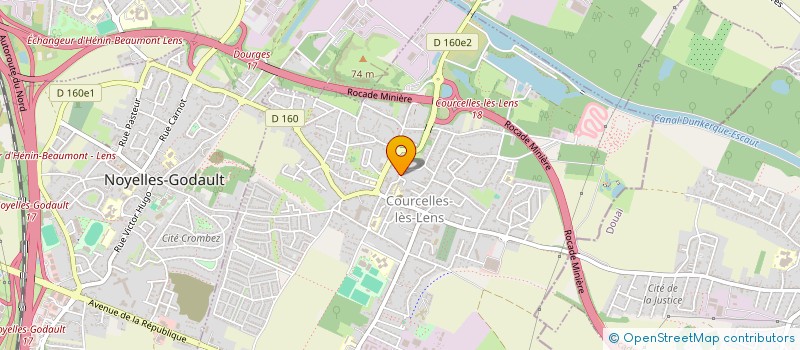 localisation de l'entreprise MADAME NADIA BENSADI à COURCELLES-LES-LENS