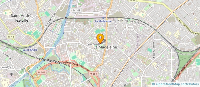 localisation de l'entreprise MADAME NADIA BENSAHLA TANI  LA MADELEINE
