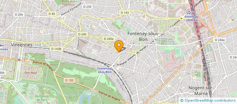 localisation de l'entreprise MADAME NADIA BENZAIM à FONTENAY SOUS BOIS