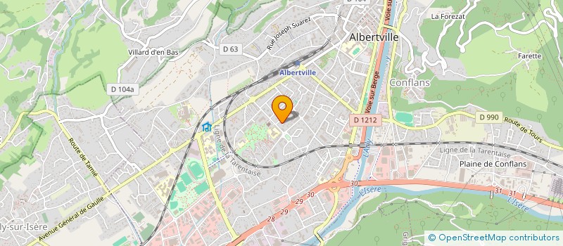 localisation de l'entreprise MADAME NADIA BERRACHED à ALBERTVILLE